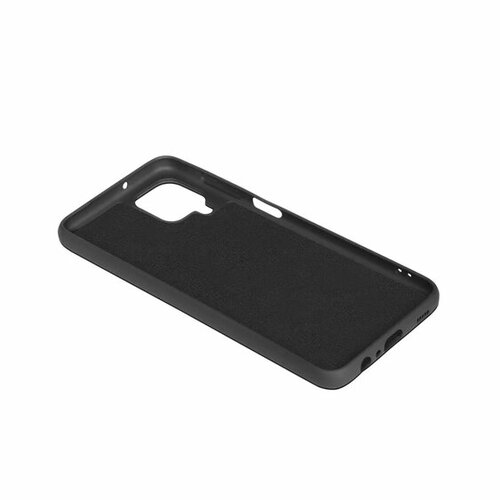 Накладка Samsung A12/M12 черный DF Silicone Case без лого - 3