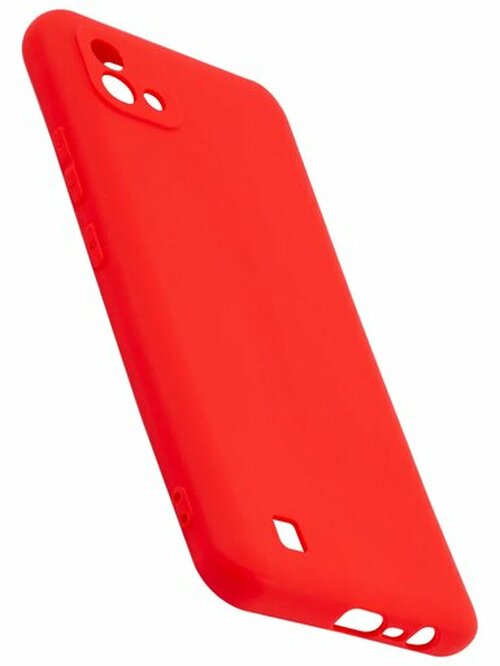 Накладка Realme C20/C11 2021 красный силикон RedLine Ultimate - 3