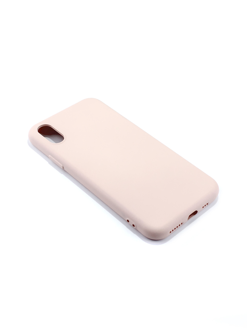 Накладка Apple iPhone X/Xs пудровый силикон Monarch Под оригинал без логотипа - 3