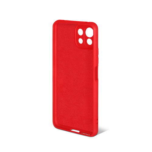Накладка Xiaomi Mi11 Lite красный DF Silicone Case без лого