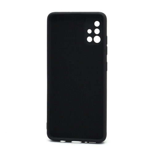 Накладка Samsung A51 черный с защитой камеры силикон Под оригинал без логотипа - 2