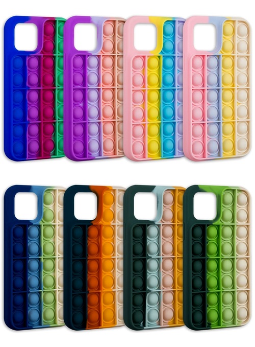 Накладка Apple iPhone 11 colorful объемный силикон Игрушки Pop it