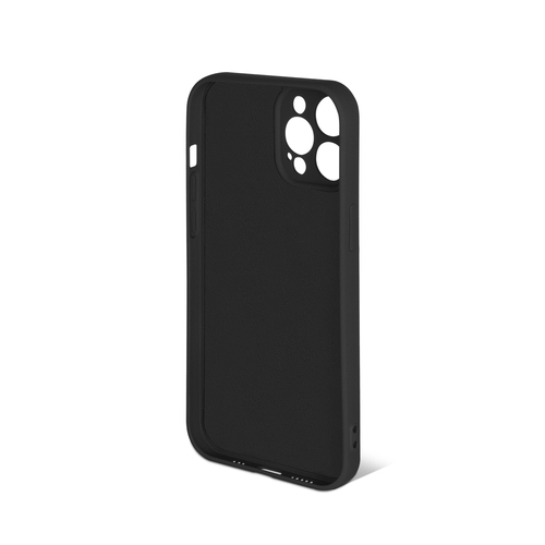 Накладка Apple iPhone 13 Pro черный DF Silicone Case без лого