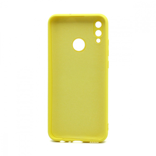 Накладка Huawei Honor 10 Lite/P Smart 2019 желтый силикон Под оригинал без логотипа - 2