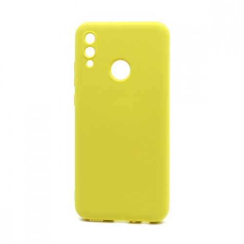 Накладка Huawei Honor 10 Lite/P Smart 2019 желтый силикон Под оригинал без логотипа