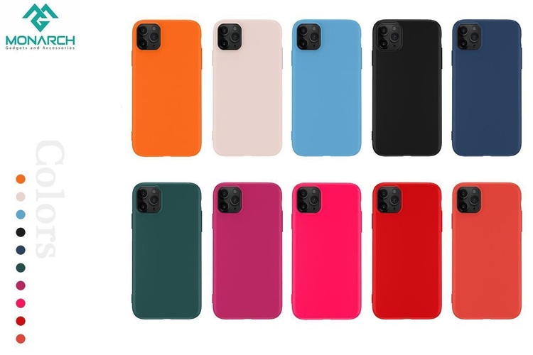 Накладка Apple iPhone X/Xs ярко-розовый силикон Monarch Под оригинал без логотипа - 4