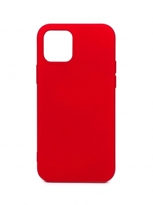 Накладка Apple iPhone 12 красный с защитой камеры силикон Monarch Под оригинал без логотипа