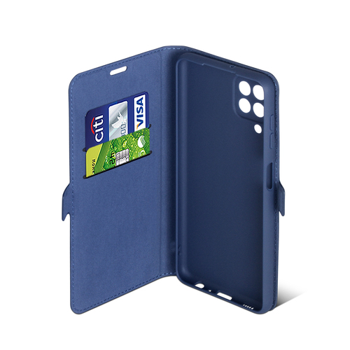 Чехол-книжка Samsung A22/M22/M32 синий горизонтальный DF