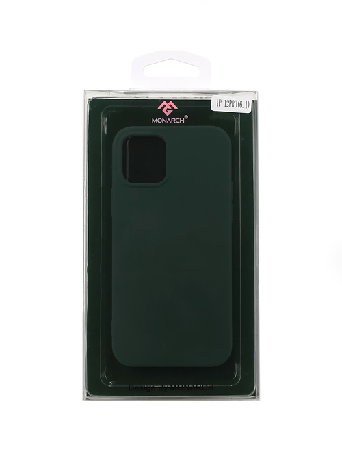 Накладка Apple iPhone 12 mini зеленый силикон Monarch Под оригинал без логотипа - 4