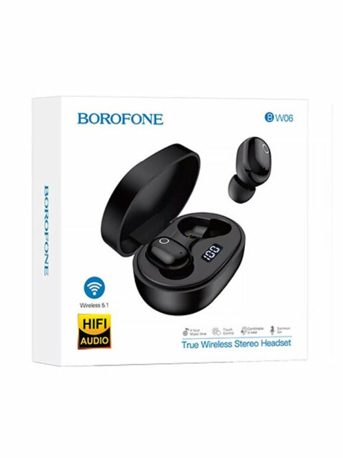 Гарнитура Стерео Borofone BW06 черный Bluetooth