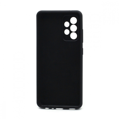 Накладка Samsung A52 черный с защитой камеры Silicone Case Full без лого - 2