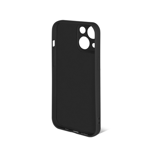 Накладка Apple iPhone 13 черный DF Silicone Case Full без лого