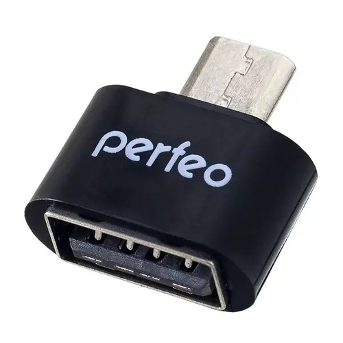 Переходник OTG micro USB - USB Perfeo PF-VI-O003 черный