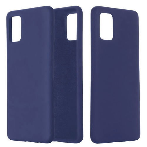 Накладка Samsung S20 FE темно-синий Silicone Case без лого