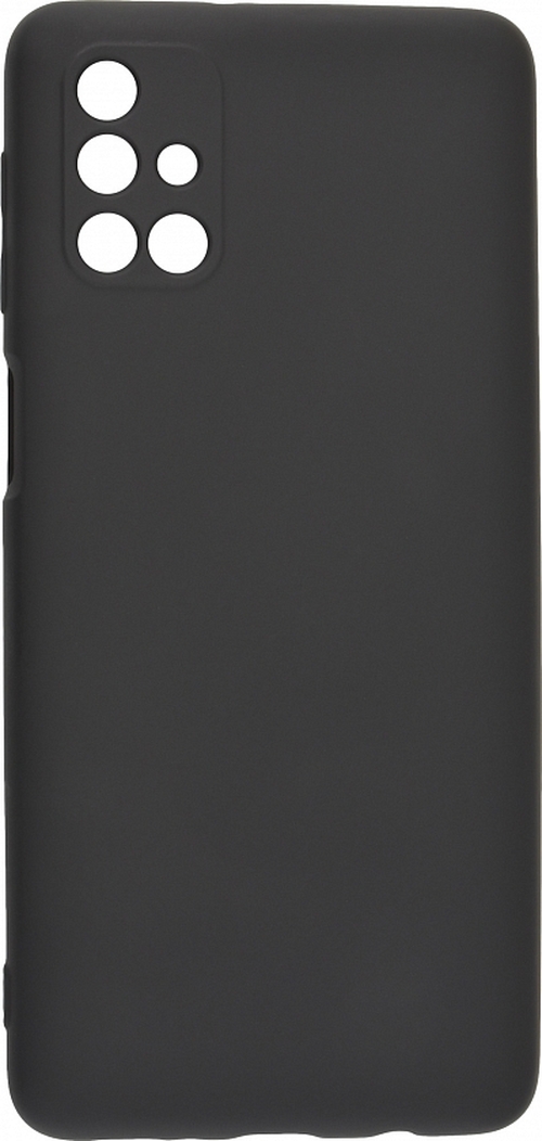 Накладка Samsung M31s черный с защитой камеры Silicone Case Full без лого