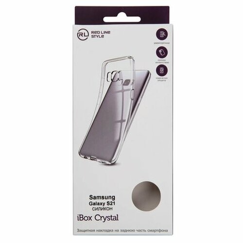 Накладка Samsung S21/S30 прозрачный силикон iBox Crystal - 2