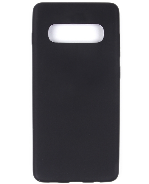 Накладка Samsung S10 Plus черный матовый 1мм силикон