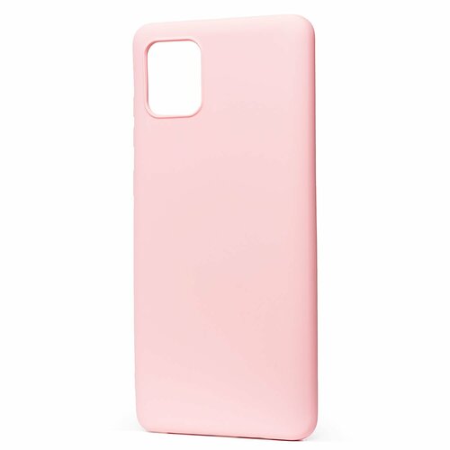 Накладка Samsung A81/M60S/Note 10 Lite светло-розовый Silicone Case Full без лого - 2