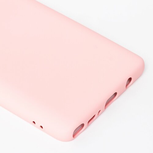 Накладка Samsung A81/M60S/Note 10 Lite светло-розовый Silicone Case Full без лого - 5