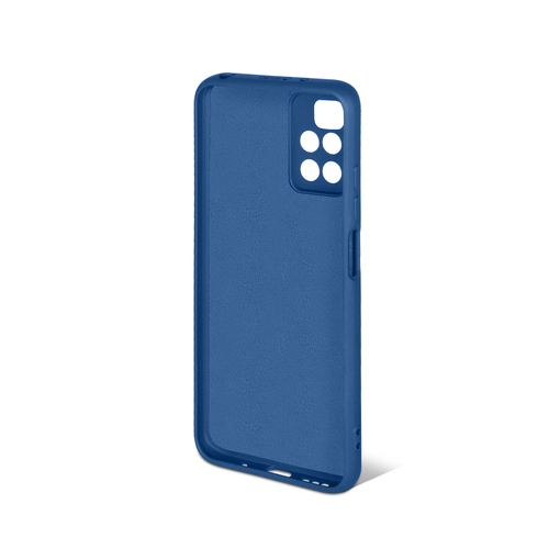 Накладка Xiaomi Redmi 10 синий DF Silicone Case без лого