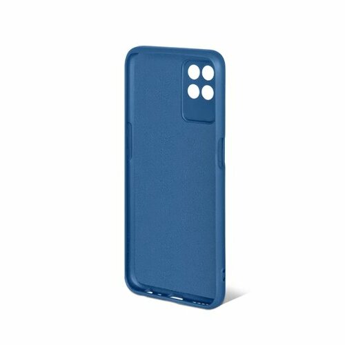 Накладка Realme 8i/Narzo 50 синий DF Silicone Case без лого - 2
