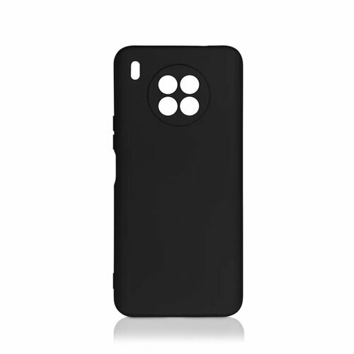Накладка Huawei Honor 50 Lite/Nova 8i черный DF Silicone Case без лого