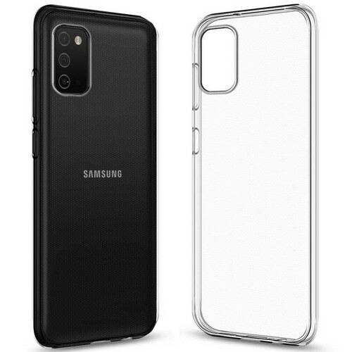 Накладка Samsung A03s прозрачный 0.3-0.5мм силикон
