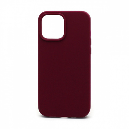 Накладка Apple iPhone 13 Pro Max бордовый Silicone Case Full без лого