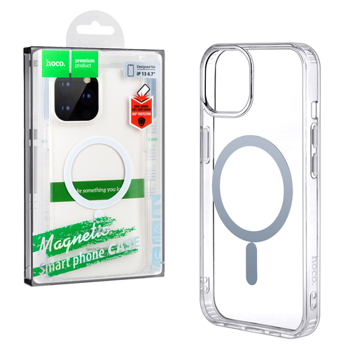 Накладка Apple iPhone 13 Pro Max прозрачный силикон Hoco MagSafe