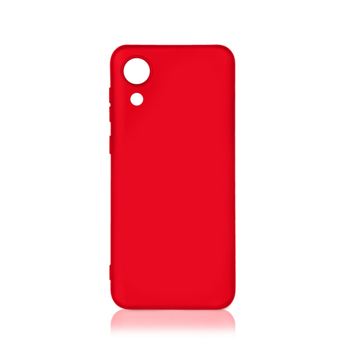 Накладка Samsung A03 Core красный DF Silicone Case без лого - 2