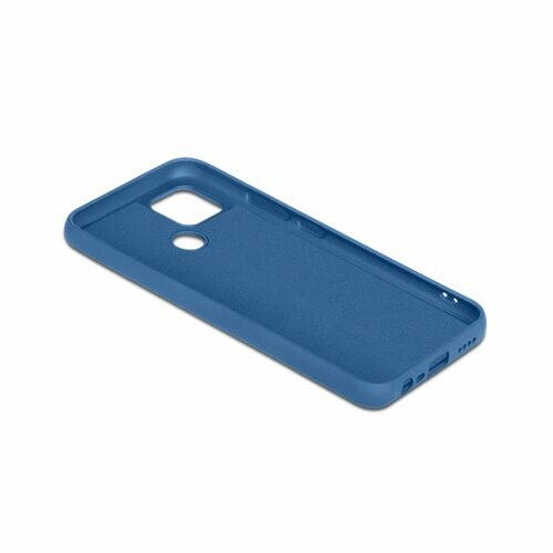 Накладка Realme C25/C25s синий DF Silicone Case без лого - 4