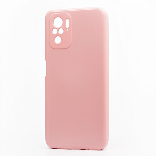 Накладка Xiaomi Redmi Note 10/10S/Poco M5S светло-розовый с защитой камеры Silicone Case Full без лого - 2
