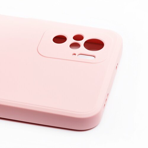 Накладка Xiaomi Redmi Note 10/10S/Poco M5S светло-розовый с защитой камеры Silicone Case Full без лого - 3