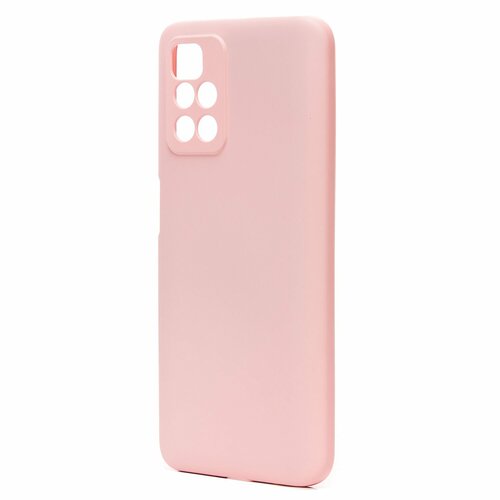 Накладка Xiaomi Redmi 10 светло-розовый с защитой камеры Silicone Case Full без лого - 2