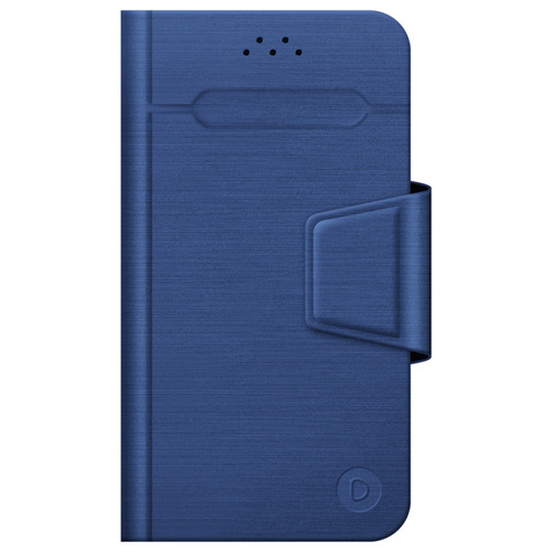 Чехол-книжка универсал M 14.5*7.9*1.3 синий горизонтальный на клеевой основе Deppa Wallet Fold