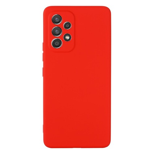 Накладка Samsung A33 красный с защитой камеры Silicone Case Full без лого