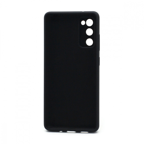 Накладка Samsung S20 FE черный с защитой камеры Silicone Case Full без лого - 2