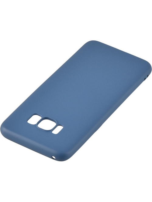 Накладка Samsung S8 синий матовый 1мм силикон LuxCase - 2