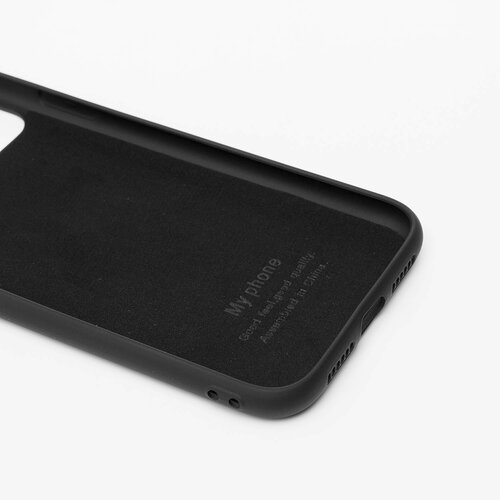 Накладка Apple iPhone 11 черный Vixion Silicone Case Full без лого - 6