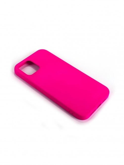 Накладка Apple iPhone 12 mini ярко-розовый силикон Monarch Под оригинал без логотипа - 3