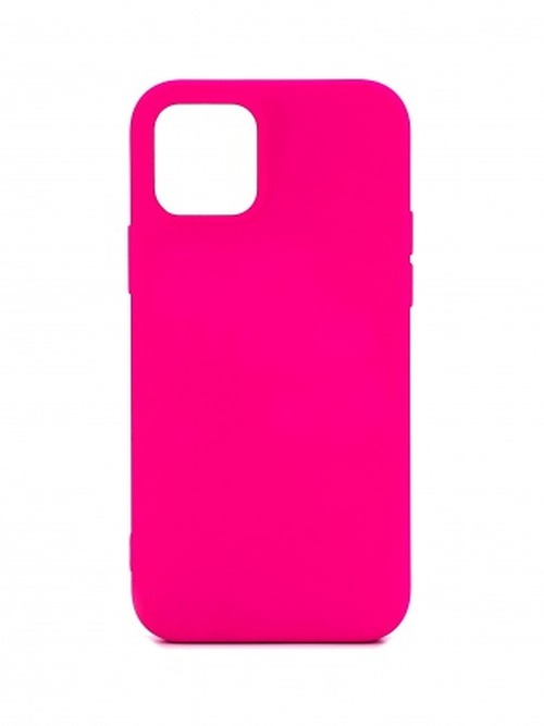 Накладка Apple iPhone 12 mini ярко-розовый силикон Monarch Под оригинал без логотипа