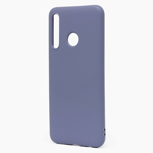 Накладка Huawei Honor 10 Lite/P Smart 2019 серо-синий Silicone Case Full без лого - 2