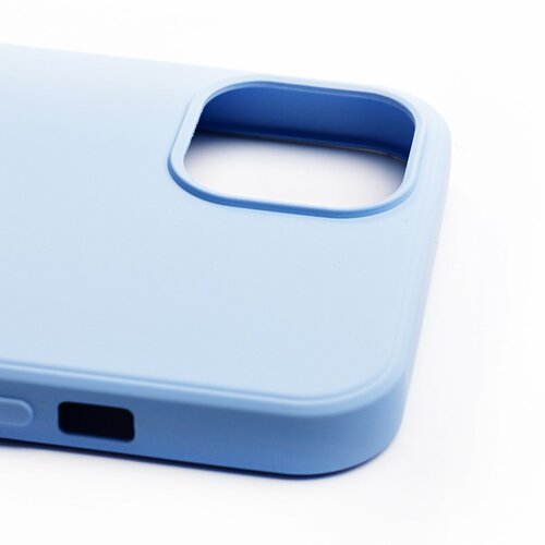 Накладка Apple iPhone 13 mini голубой Silicone Case Full без лого - 3
