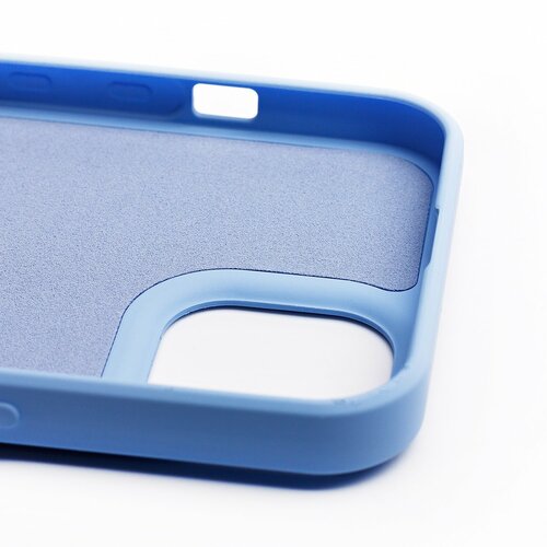 Накладка Apple iPhone 13 mini голубой Silicone Case Full без лого - 5