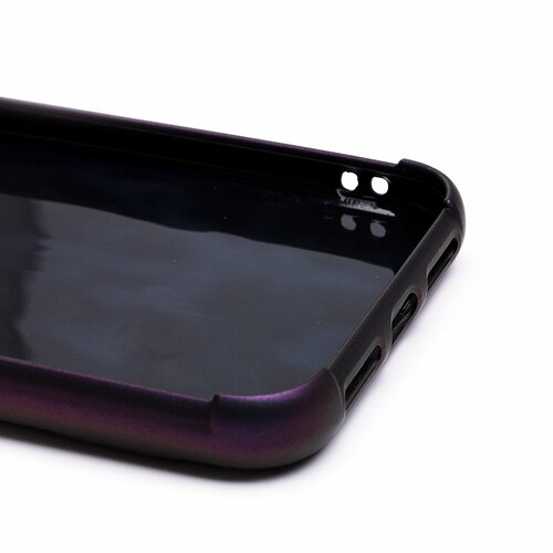 Накладка Apple iPhone 11 фиолетовый фактурный силикон Волны - 6
