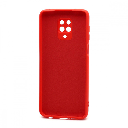 Накладка Xiaomi Redmi Note 9S/9 Pro/9 Pro Max красный с защитой камеры силикон Под оригинал без логотипа - 2