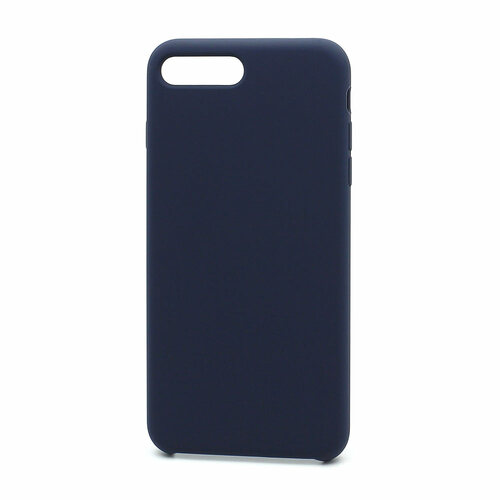 Накладка Apple iPhone 7 Plus/8 Plus темно-синий Silicone Case без лого