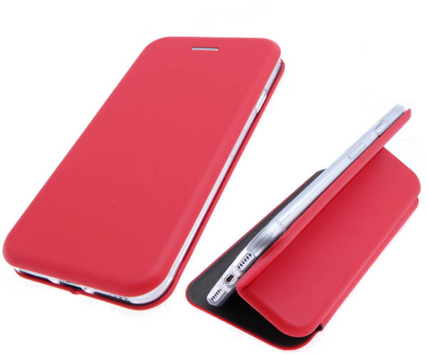 Чехол-книжка Realme 8/8 Pro красный горизонтальный Fashion Case - 3
