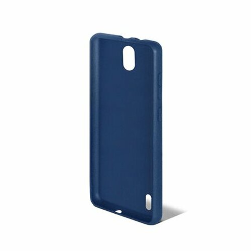 Накладка Nokia C01 Plus синий матовый силикон DF Однотонный - 2