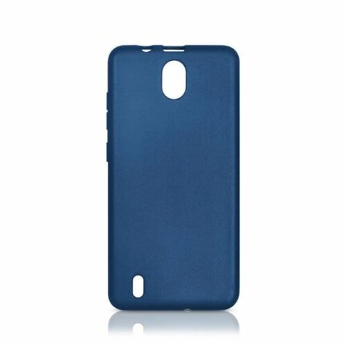 Накладка Nokia C01 Plus синий матовый силикон DF Однотонный